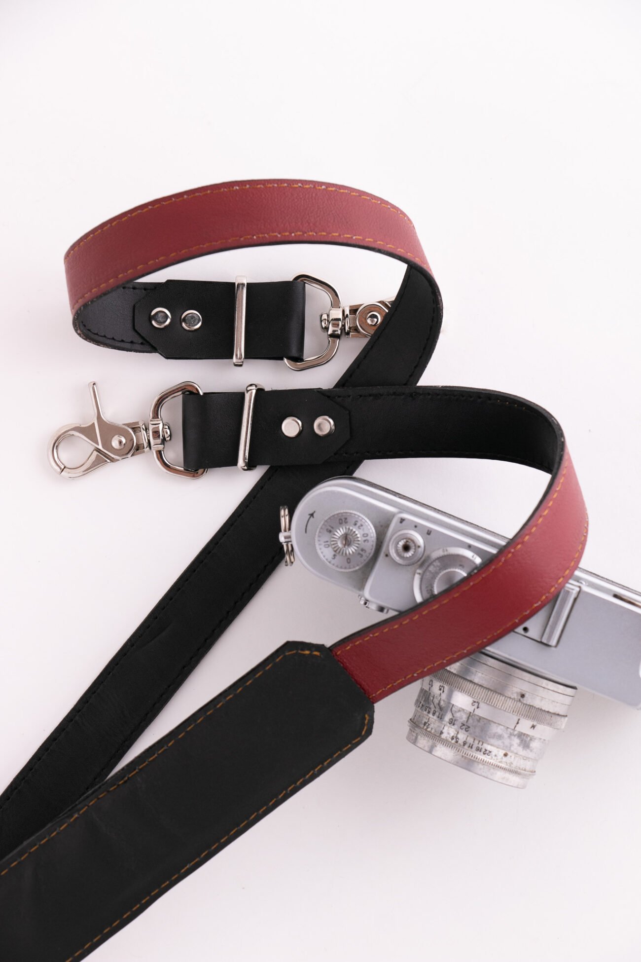 Correa Lola Rojo + Negro liso